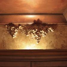 Faux grapes over sculpted over Liquor cabinet2